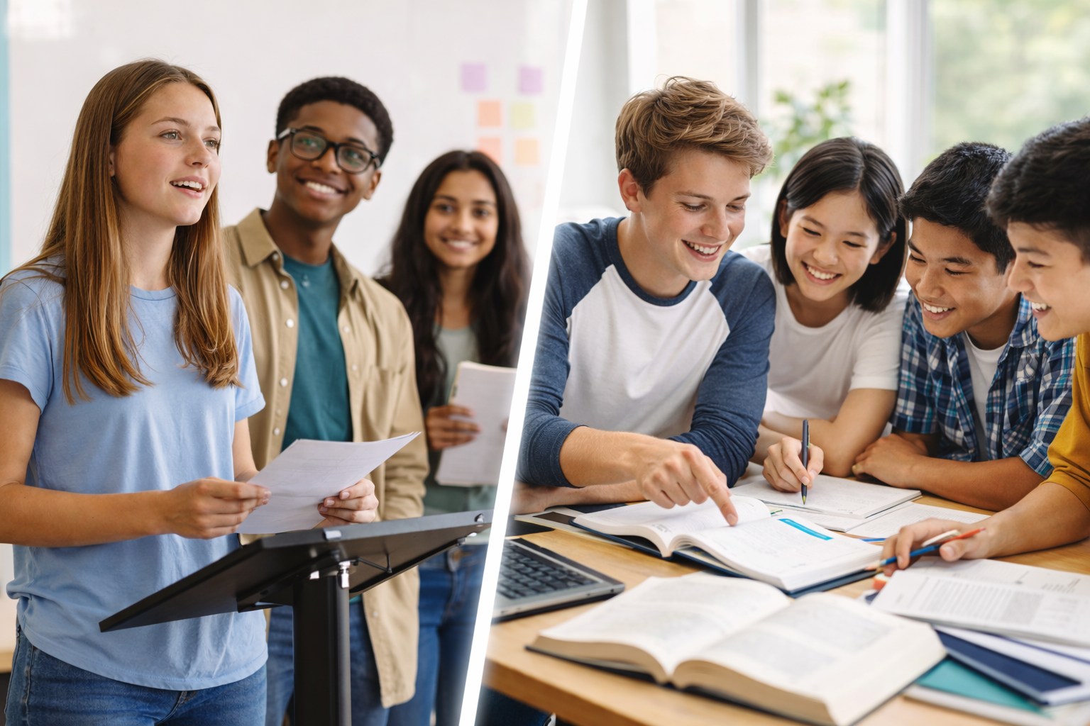 Students collaborating